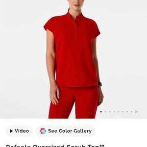 Set: Figs Rafaella Winning Red Top (XS) and Zamora Jogger Bottoms (M)